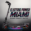 SEGWAY NINEBOT G3 / G3 D / G3 E SKIN | ELECTRIC POWER MIAMI – Studiofoto mit Licht in der Skinfarbe; Scooter und Beleuchtung separat erhältlich