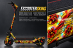 SEGWAY NINEBOT G3 / G3 D / G3 E SKIN | CRIMSON DRAGON YELLOW – Holo-Effekt simuliert; +24,99 EUR Aufpreis. Digitale Materialsimulation, keine physische Druckprobe. Nur Body-Skin; Trittbrett und Felgenaufkleber separat; Scooter nicht enthalten.