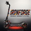 SEGWAY NINEBOT ZT3 PRO / ZT3 PRO D SKIN | IRONFORGE – Studiofoto mit Licht in der Skinfarbe; Scooter und Beleuchtung separat erhältlich