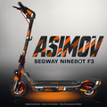 SEGWAY NINEBOT F3 / F3 PRO SKIN | ASIMOV – Studiofoto mit Licht in der Skinfarbe; Scooter und Beleuchtung separat erhältlich