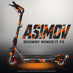 SEGWAY NINEBOT F3 / F3 PRO SKIN | ASIMOV – Studiofoto mit Licht in der Skinfarbe; Scooter und Beleuchtung separat erhältlich