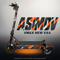 VMAX NEW VX4 SKIN | ASIMOV – Studiofoto mit Licht in der Skinfarbe; Scooter und Beleuchtung separat erhältlich