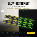 Glow-Trittbrett – YELLOW CYBER CAMOUFLAGE, Tag/Nacht