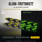 Glow-Trittbrett – YELLOW CYBER CAMOUFLAGE, Tag/Nacht