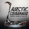 SEGWAY NINEBOT G3 / G3 D / G3 E SKIN | ARCTIC COMMANDO – Studiofoto mit Licht in der Skinfarbe; Scooter und Beleuchtung separat erhältlich