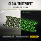 Glow-Trittbrett – GREEN CYBER CAMOUFLAGE, Tag/Nacht