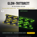 Glow-Trittbrett – YELLOW CYBER CAMOUFLAGE, Tag/Nacht