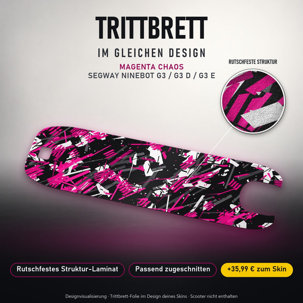 Trittbrett im gleichen Design – MAGENTA CHAOS
