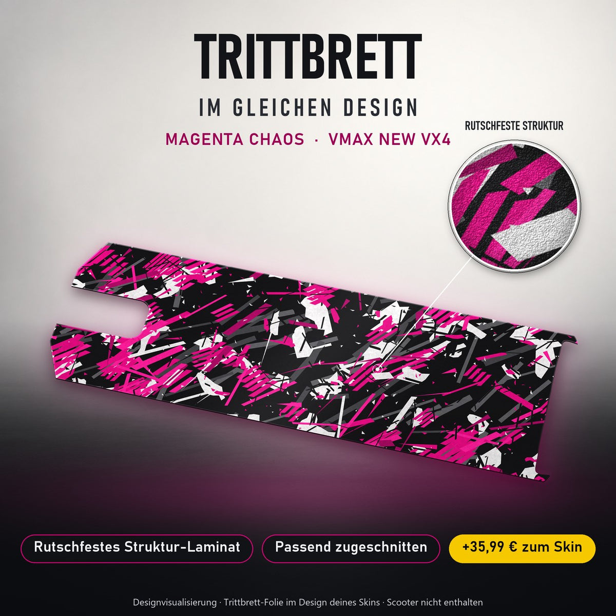 Trittbrett im gleichen Design – MAGENTA CHAOS