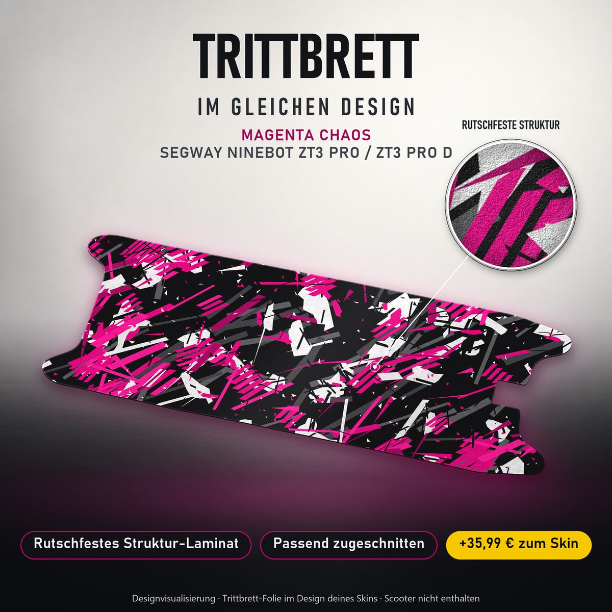 Trittbrett im gleichen Design – MAGENTA CHAOS