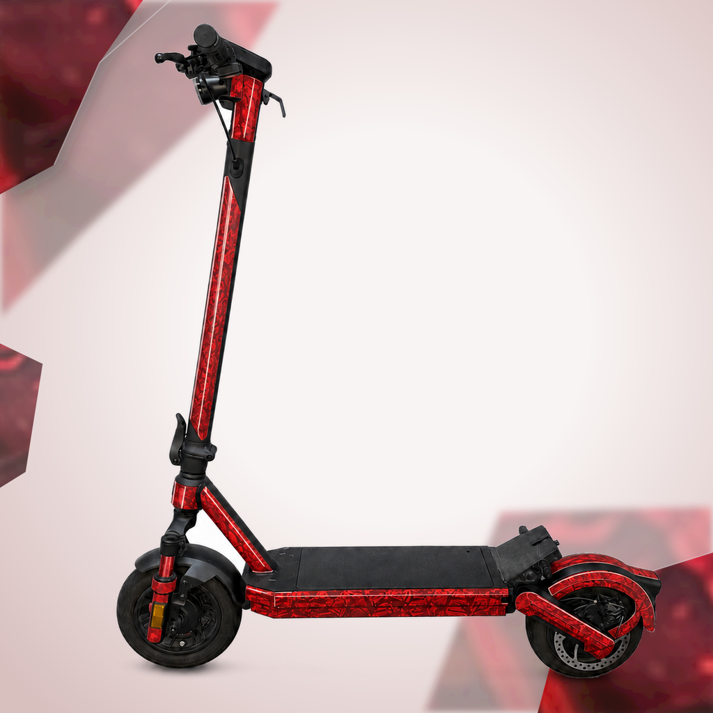 VMAX New VX2 Skin – Red Forged Carbon | Escooter Skins