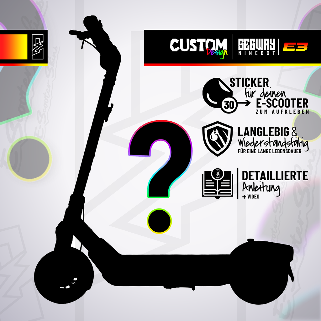 Segway Ninebot E3 Skin – Custom Wunschdesign | Escooter Skins