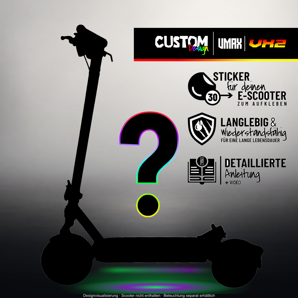 VMAX VX2 SKIN | CUSTOM – Originale Custom-Design-Silhouette im Studio-Look mit mehrfarbigem Licht; Beleuchtung separat erhältlich