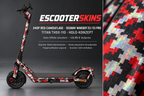 SEGWAY NINEBOT E3 / E3 PRO SKIN | 240P RED CAMOUFLAGE – Holo-Effekt simuliert; +24,99 EUR Aufpreis. Digitale Materialsimulation, keine physische Druckprobe. Nur Body-Skin; Trittbrett und Felgenaufkleber separat; Scooter nicht enthalten.