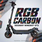 SEGWAY NINEBOT GT3 SKIN | RGB CARBON – Designvisualisierung am passenden Scooter. Scooter nicht enthalten.