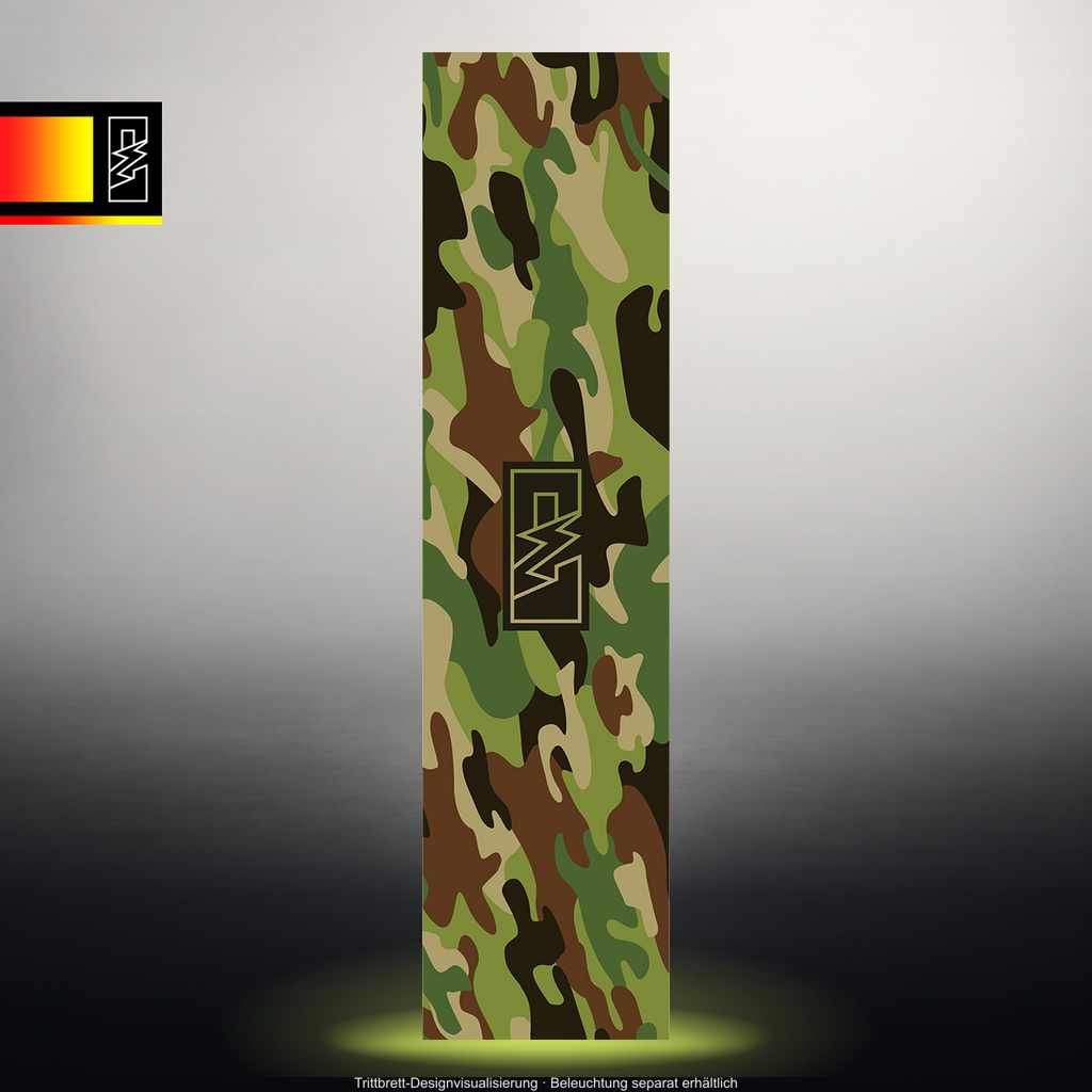 TRITTBRETT SKIN | CAMOUFLAGE – Originales Trittbrettmotiv im Studio-Look mit Licht in der Motivfarbe; Beleuchtung separat erhältlich