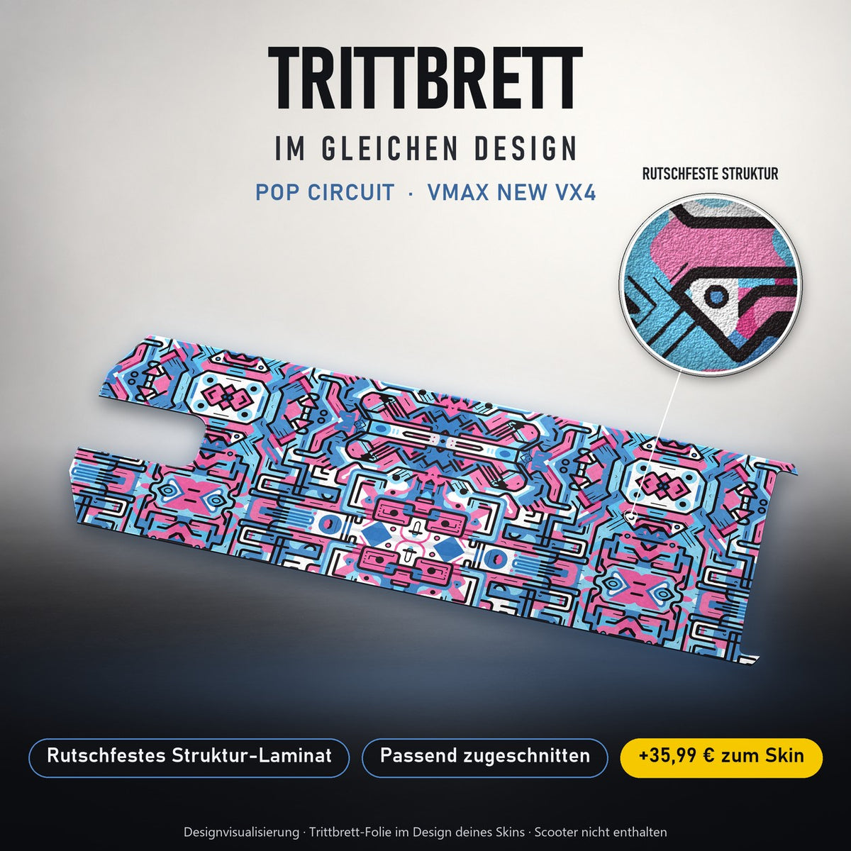 Trittbrett im gleichen Design – POP CIRCUIT