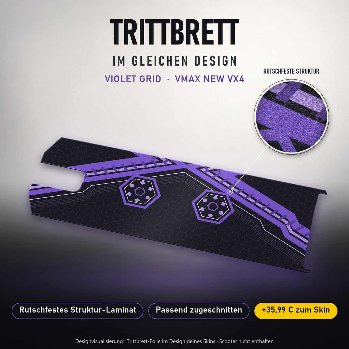 Trittbrett im gleichen Design – VIOLET GRID