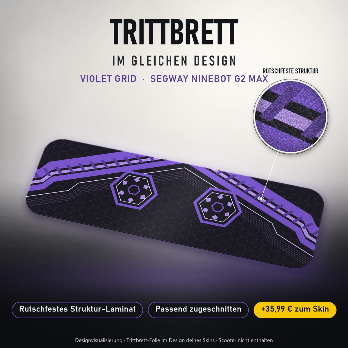 Trittbrett im gleichen Design – VIOLET GRID