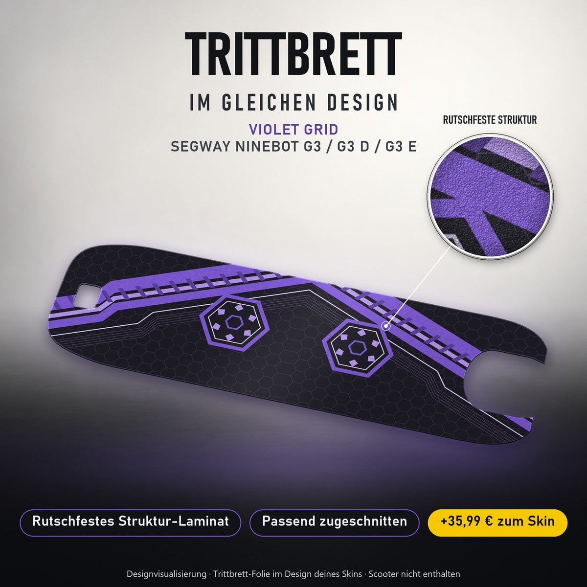 Trittbrett im gleichen Design – VIOLET GRID