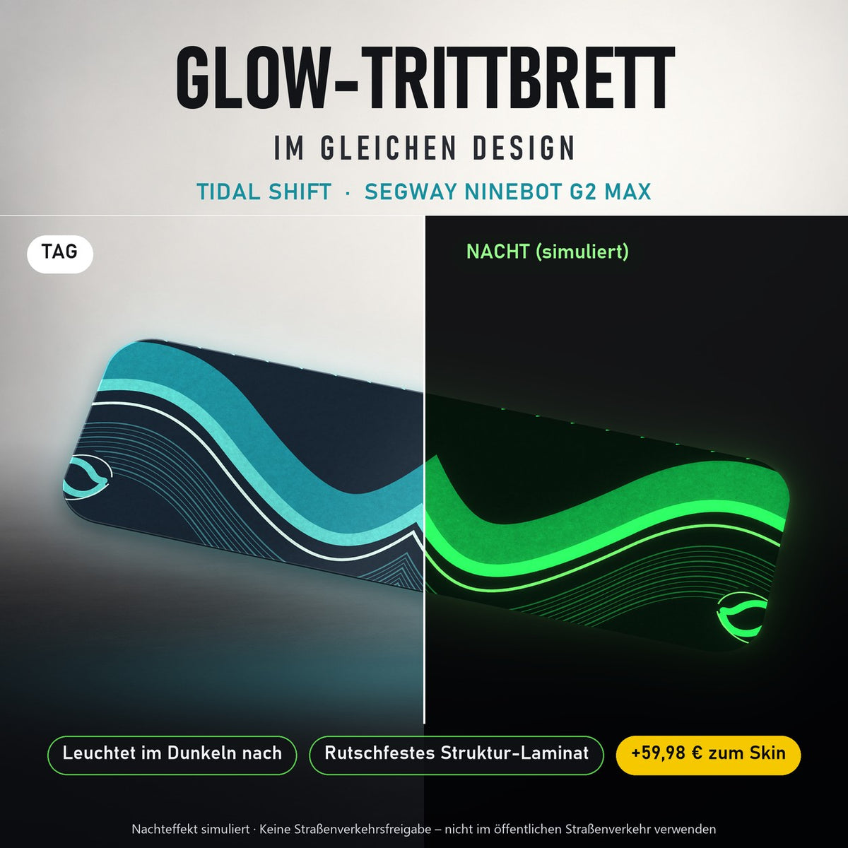 Glow-Trittbrett – TIDAL SHIFT, Tag/Nacht