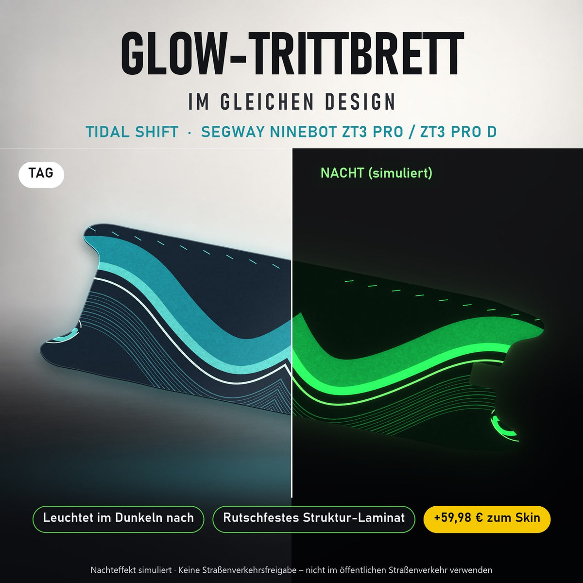 Glow-Trittbrett – TIDAL SHIFT, Tag/Nacht