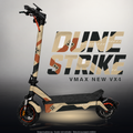 VMAX NEW VX4 SKIN | DUNE STRIKE – Designvisualisierung im Studio-Look mit Licht in der Skinfarbe; Scooter nicht enthalten, Beleuchtung separat erhältlich