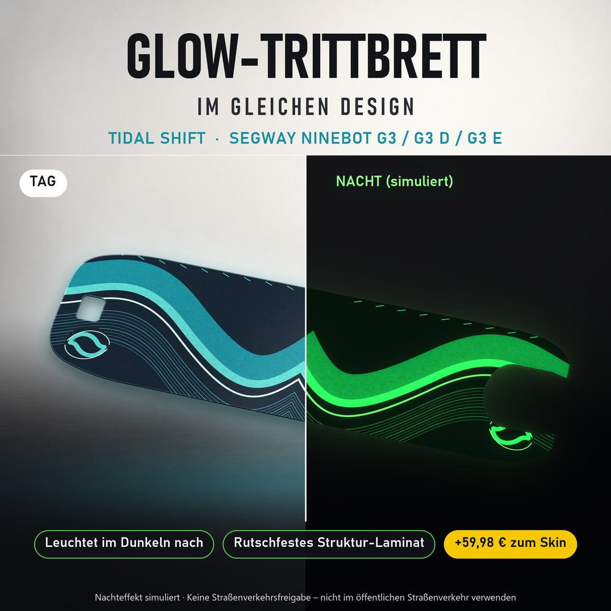 Glow-Trittbrett – TIDAL SHIFT, Tag/Nacht