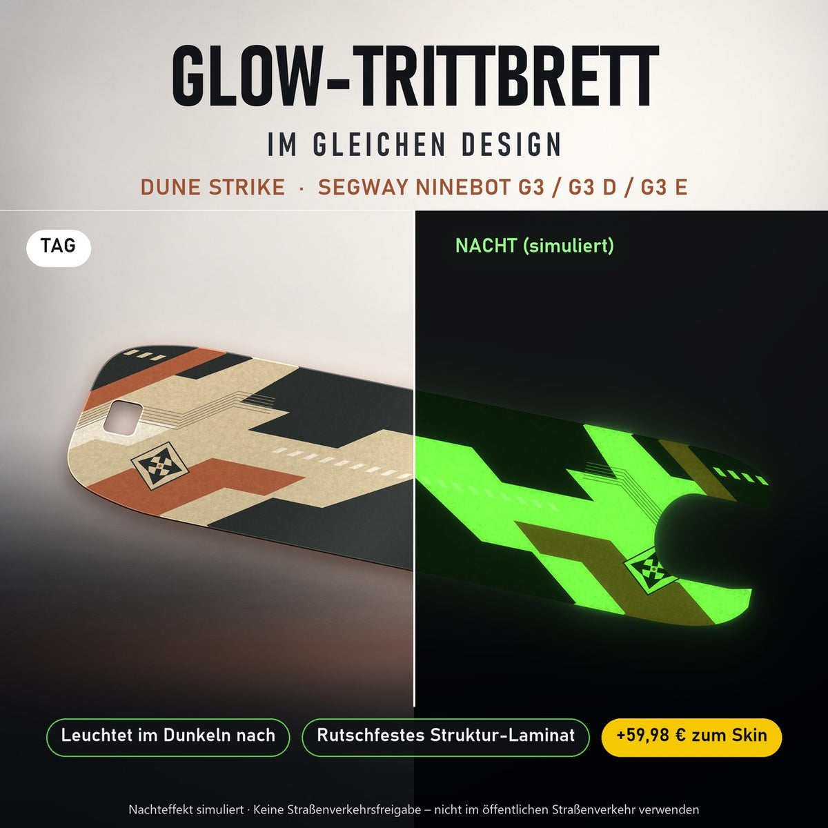 Glow-Trittbrett – DUNE STRIKE, Tag/Nacht