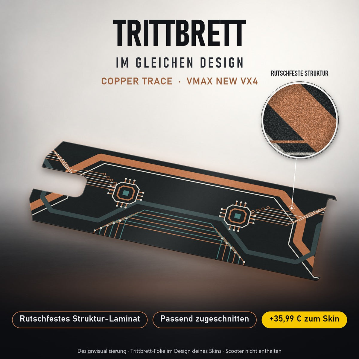 Trittbrett im gleichen Design – COPPER TRACE
