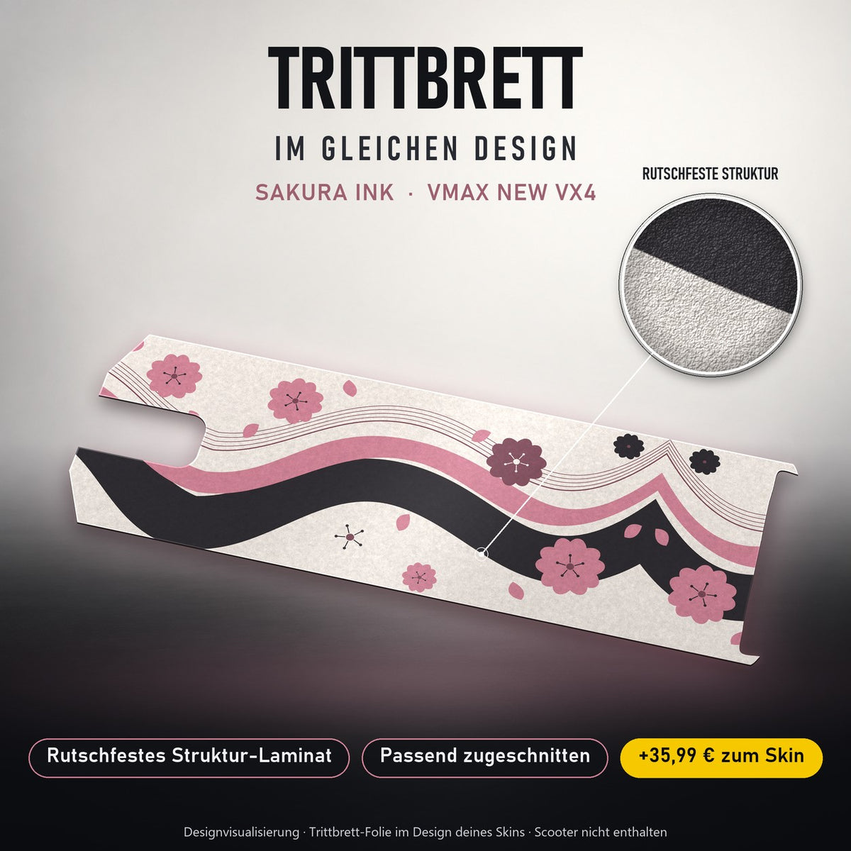 Trittbrett im gleichen Design – SAKURA INK