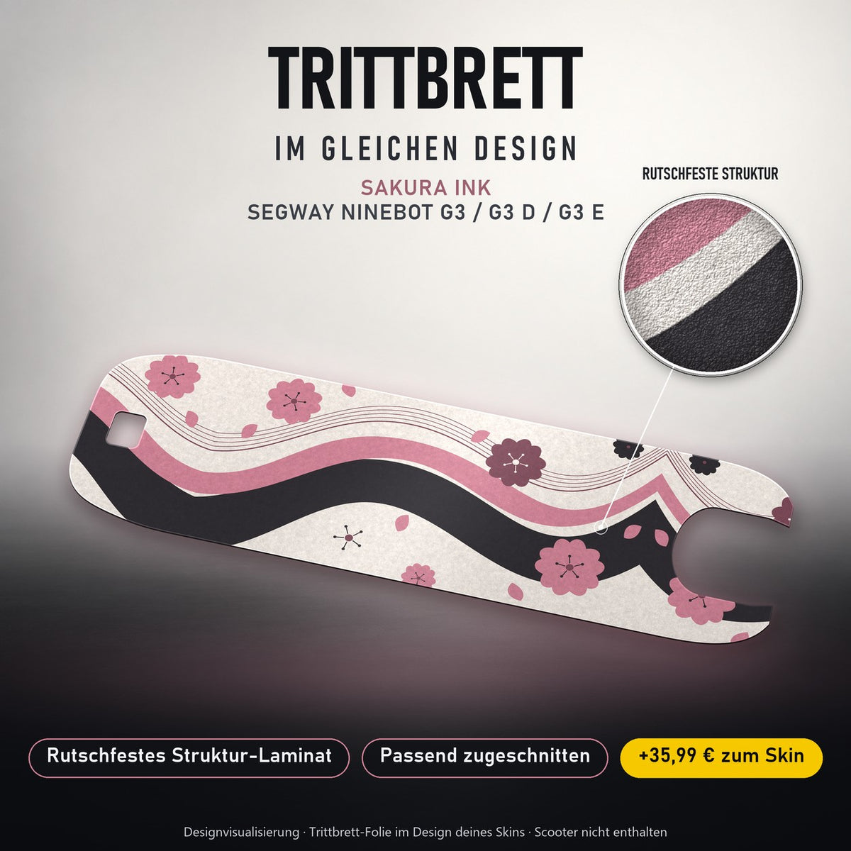 Trittbrett im gleichen Design – SAKURA INK