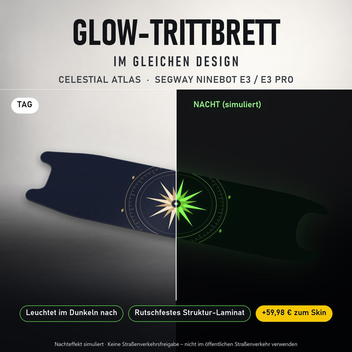 Glow-Trittbrett – CELESTIAL ATLAS, Tag/Nacht