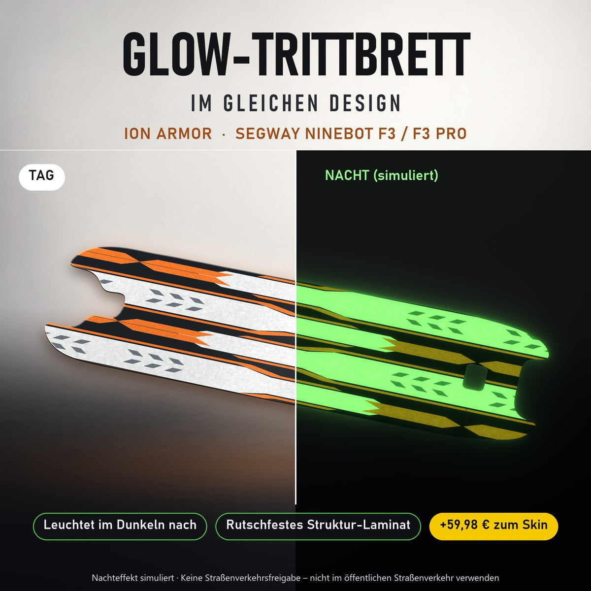 Glow-Trittbrett – ION ARMOR, Tag/Nacht