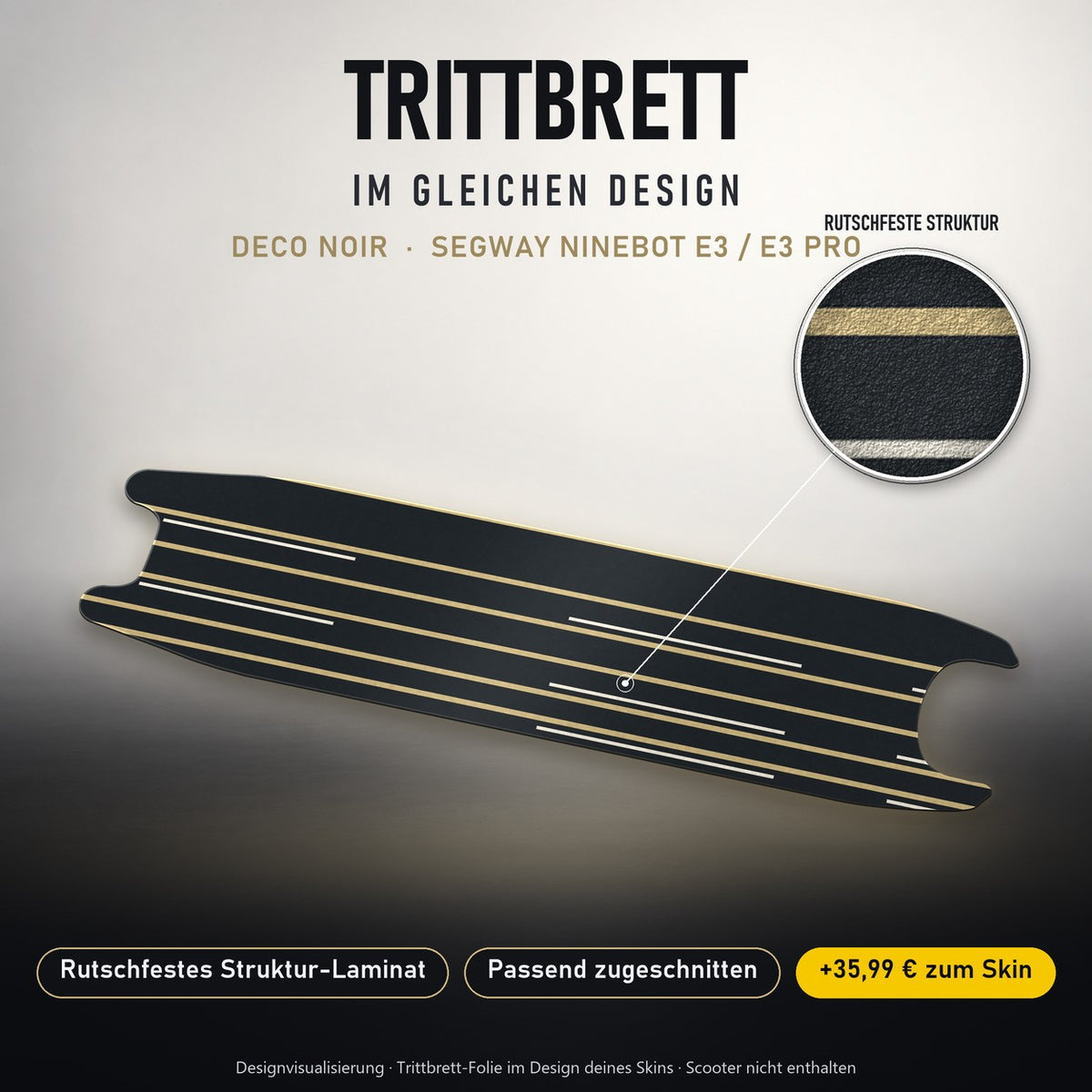 Trittbrett im gleichen Design – DECO NOIR