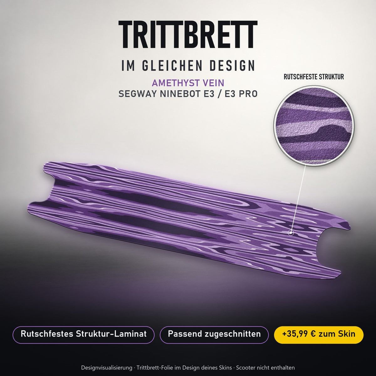 Trittbrett im gleichen Design – AMETHYST VEIN