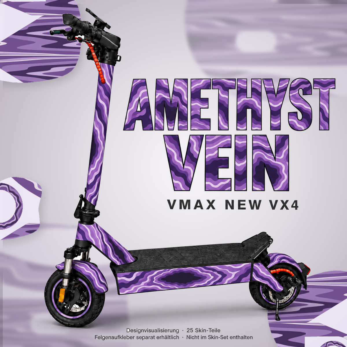 AMETHYST VEIN Skin für VMAX NEW VX4. Felgenaufkleber separat erhältlich.