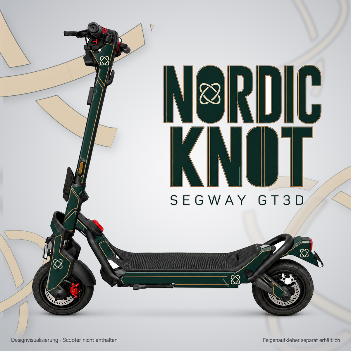 NORDIC KNOT Skin für Segway GT3D. Felgenaufkleber separat erhältlich.