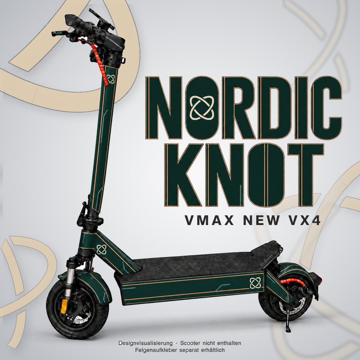 NORDIC KNOT Skin für VMAX NEW VX4. Felgenaufkleber separat erhältlich.