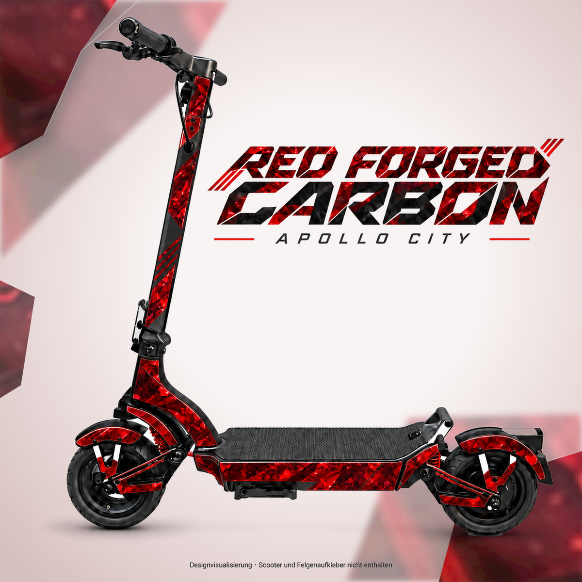 APOLLO CITY Skin – RED FORGED CARBON