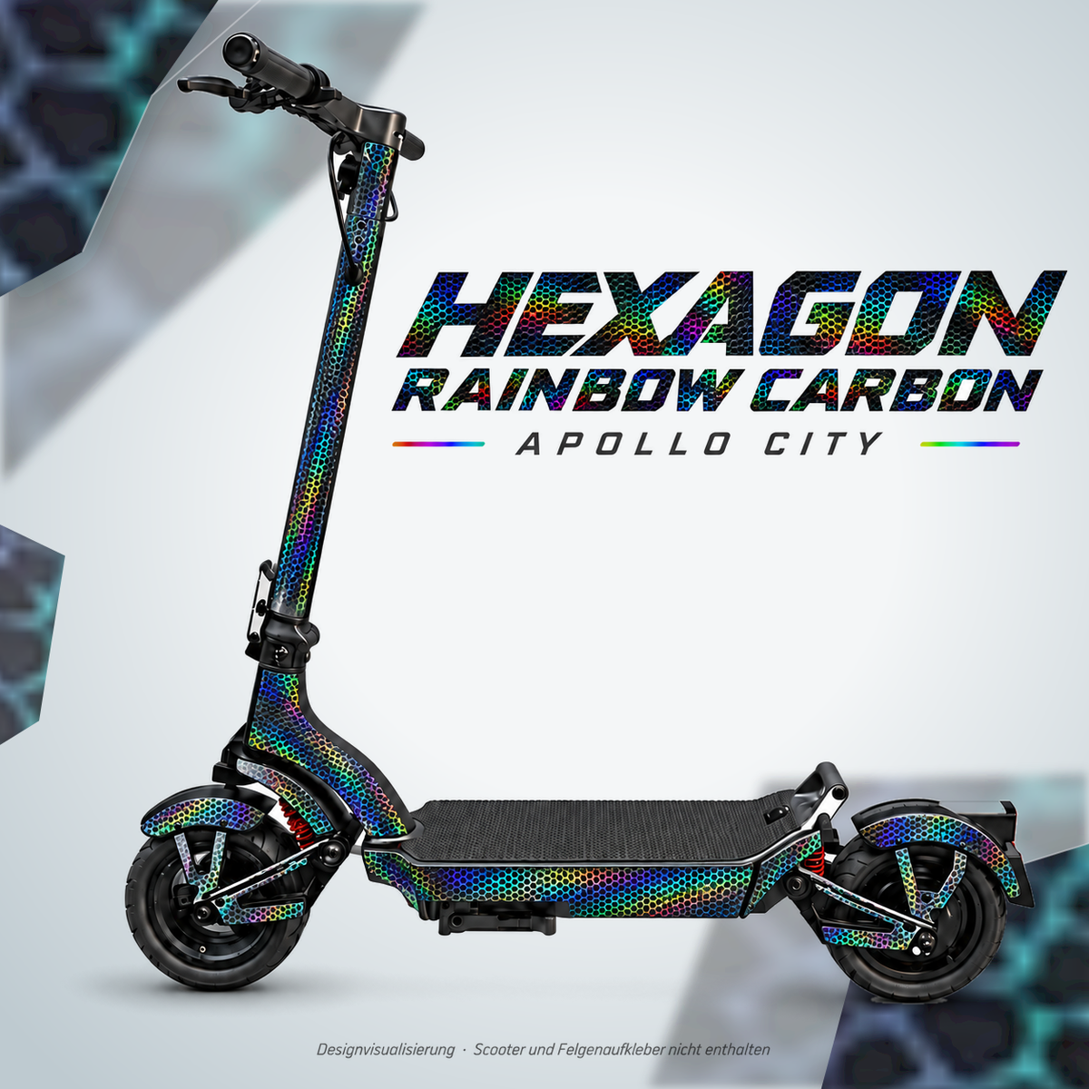 APOLLO CITY Skin – HEXAGON RAINBOW CARBON