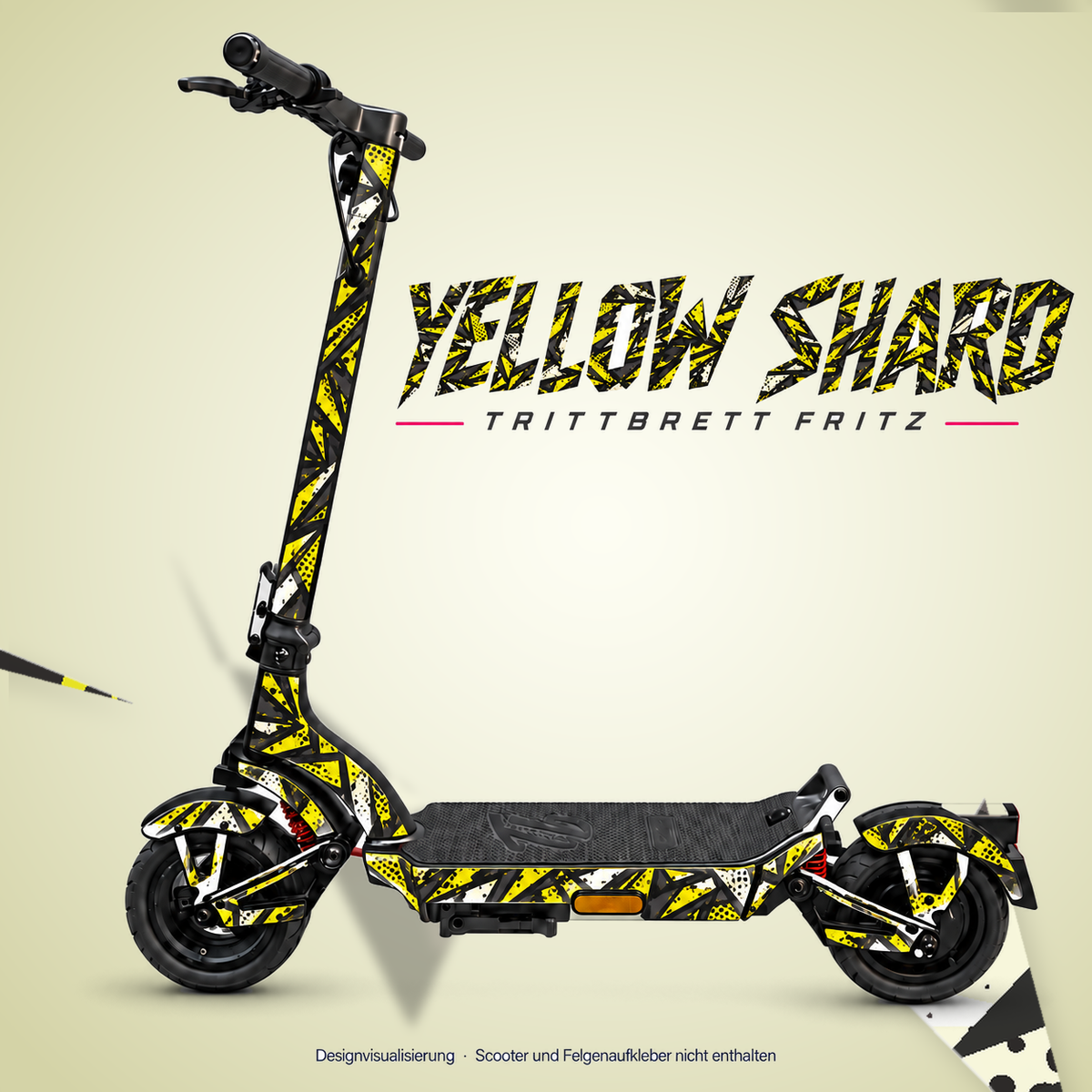 TRITTBRETT FRITZ Skin – YELLOW SHARD