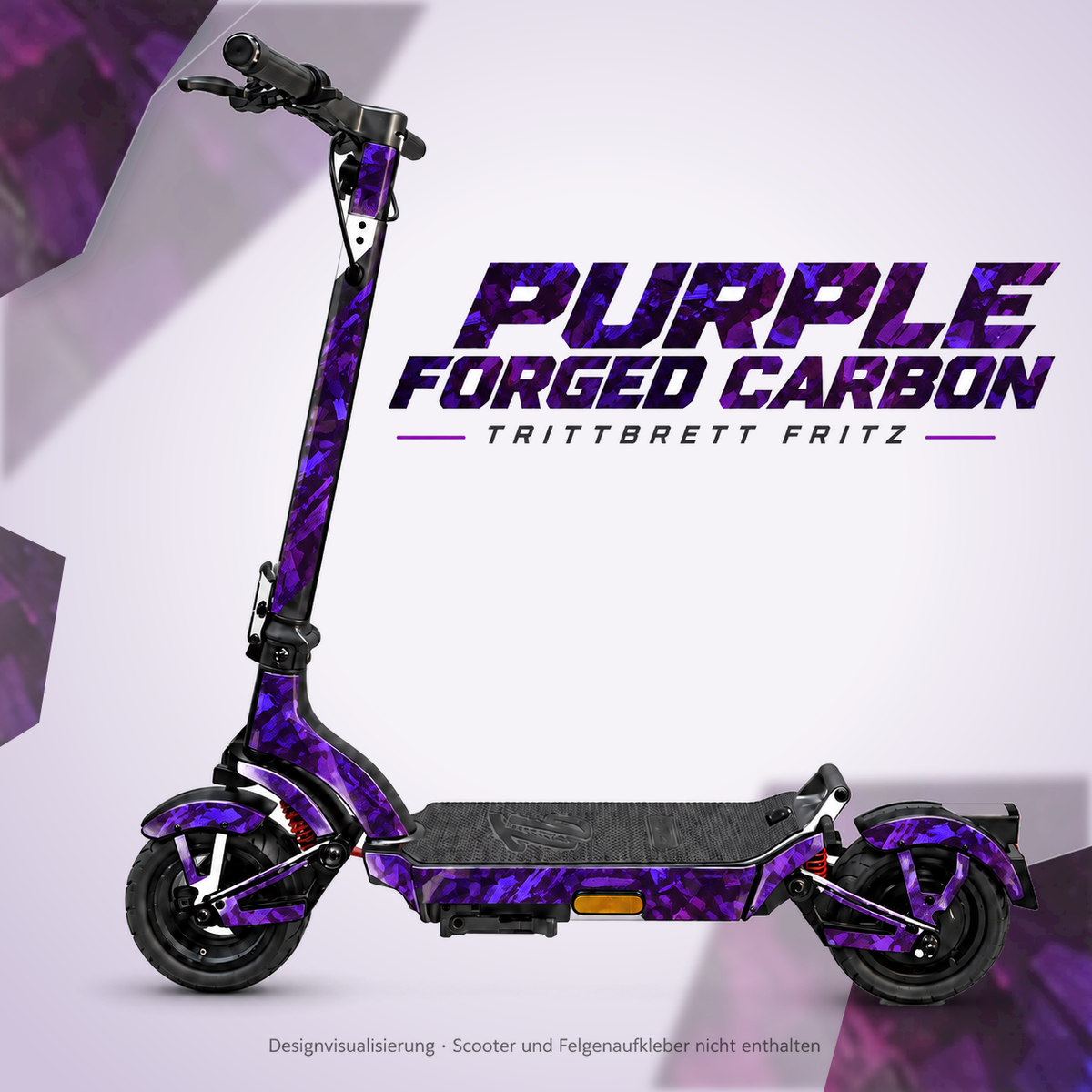 TRITTBRETT FRITZ Skin – PURPLE FORGED CARBON
