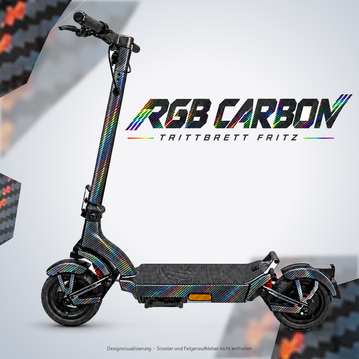 TRITTBRETT FRITZ Skin – RGB CARBON