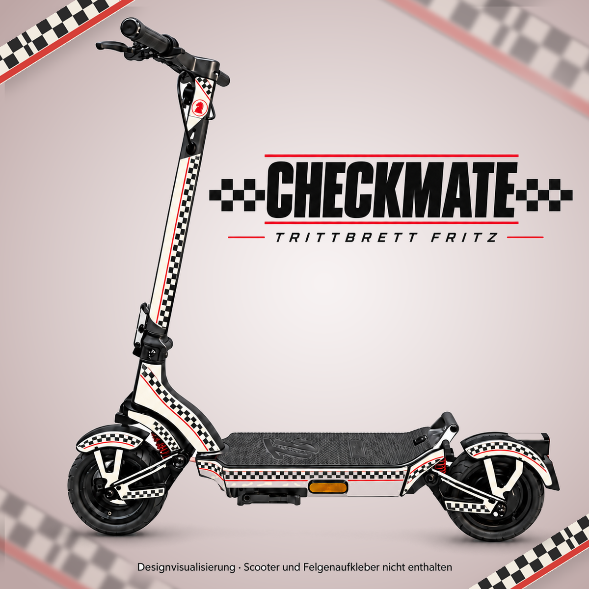 TRITTBRETT FRITZ Skin – CHECKMATE