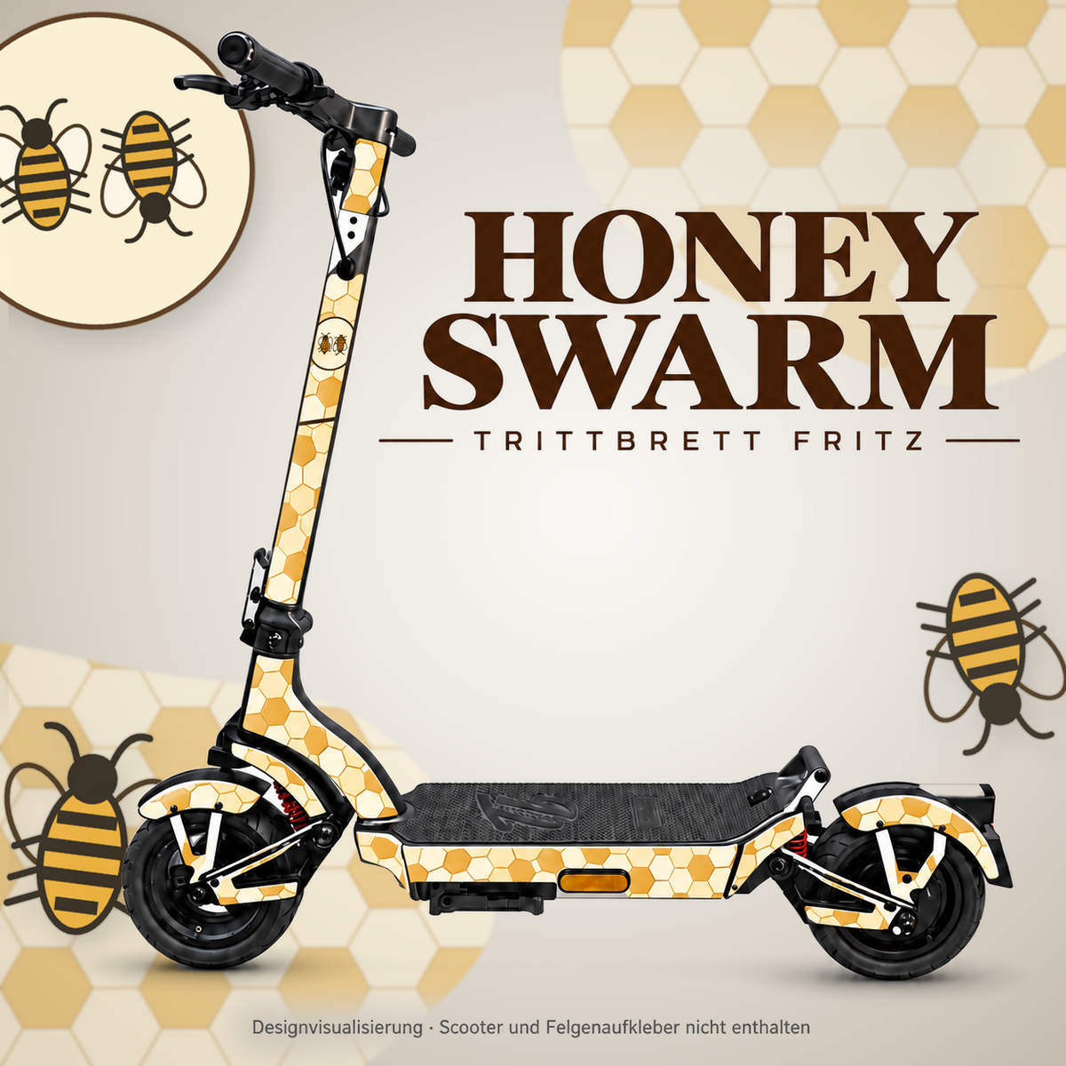 TRITTBRETT FRITZ Skin – HONEY SWARM