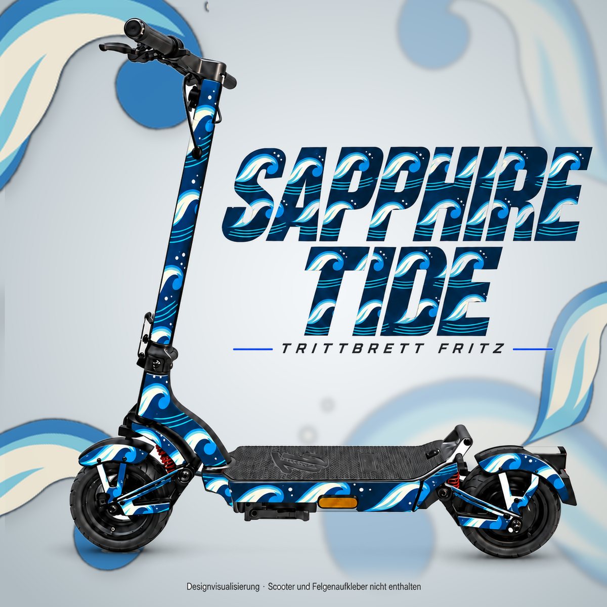 TRITTBRETT FRITZ Skin – SAPPHIRE TIDE