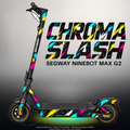 SEGWAY NINEBOT G2 MAX SKIN | CHROMA SLASH – Designvisualisierung mit Licht in der Skinfarbe; Scooter nicht enthalten, Beleuchtung separat erhältlich