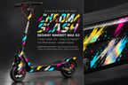 SEGWAY NINEBOT G3 / G3 D / G3 E SKIN | CHROMA SLASH – Holo-Effekt simuliert; +24,99 EUR Aufpreis. Digitale Materialsimulation, keine physische Druckprobe. Nur Body-Skin; Trittbrett und Felgenaufkleber separat; Scooter nicht enthalten.