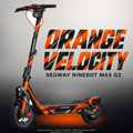 SEGWAY NINEBOT G3 / G3 D / G3 E SKIN | ORANGE VELOCITY – Designvisualisierung mit Licht in der Skinfarbe; Scooter nicht enthalten, Beleuchtung separat erhältlich